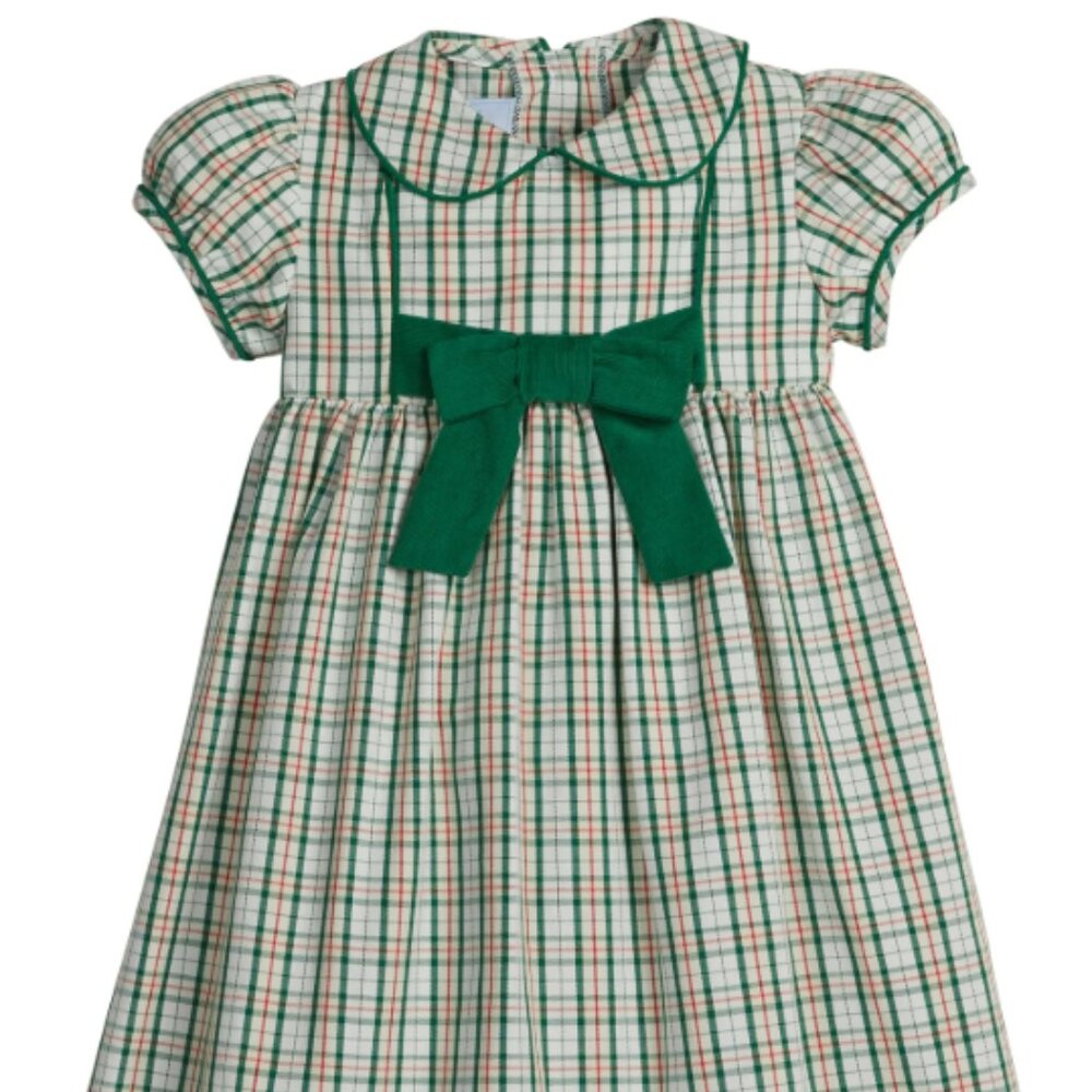 Little English - Marissa Dress, Mistletoe Tartan